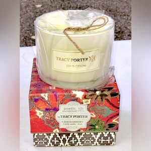 12 Ounce 3 Wick TRACY PORTER Poetic Wanderlust Zen Blossom Scented Candle